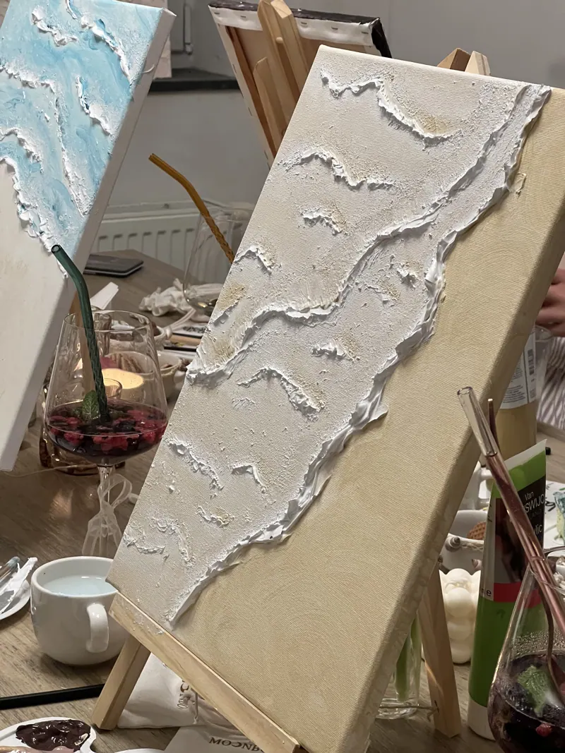 Texture art canvassen